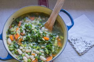 autumn vegetable minestrone