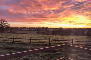 sunrise from the shepherd's hut