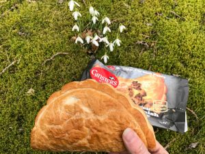 Taking a Ginsters pasty on a picnic