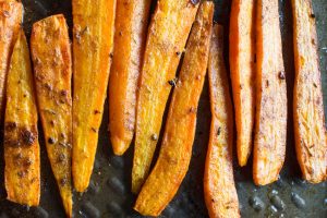 carrots roasted with jerk spices