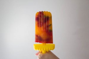 orange and mint ice lolly