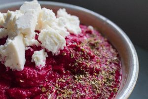 beetroot dip with feta