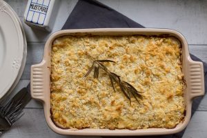 three cheese and cauliflower macaroni