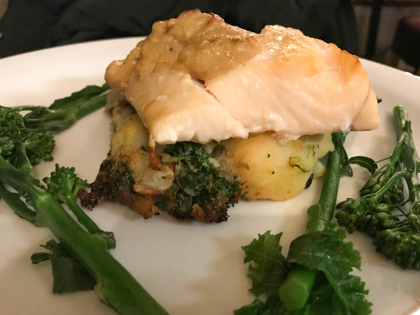 Smoked haddock and bubble and squeak