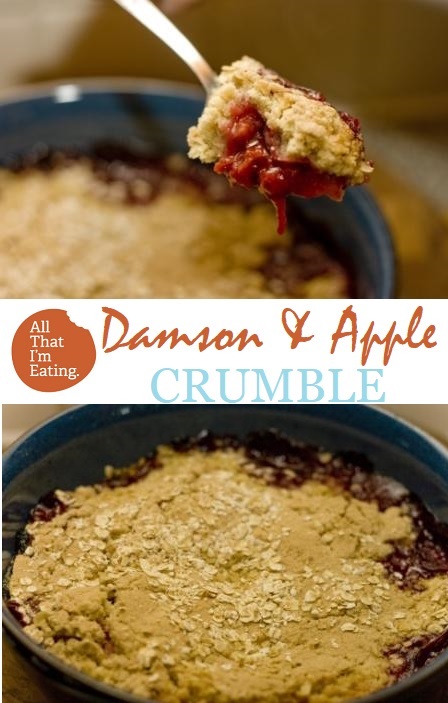 Damson and Apple Crumble - Pin!