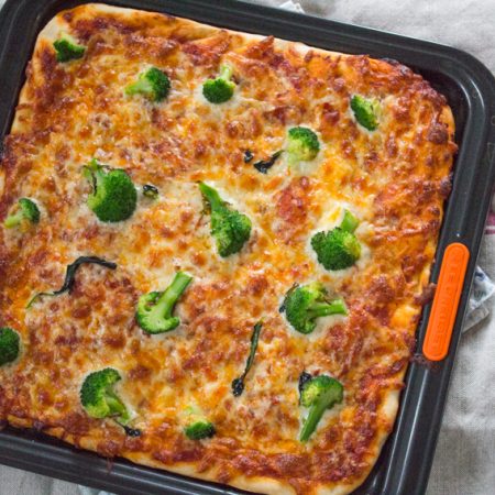 Nduja and Broccoli pizza