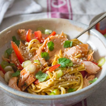 Sweet Chilli Salmon Noodles