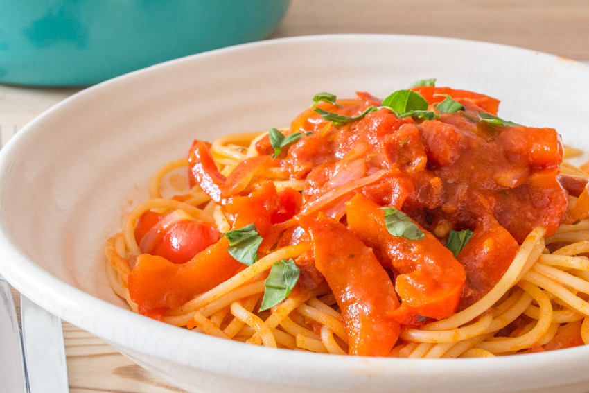 Paprika Pepper Pasta - All That I&amp;#39;m Eating