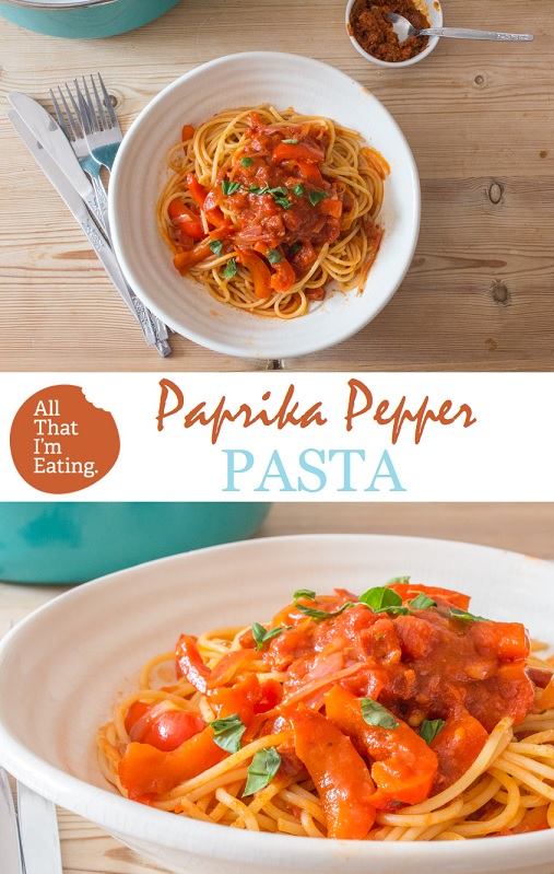 Paprika Pepper Pasta - All That I'm Eating