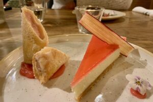 Rhubarb and Custard Cheesecake